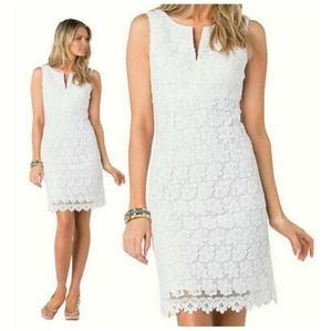 Lily Pulitzer Daena Lace Dress NEW NWT 14 white